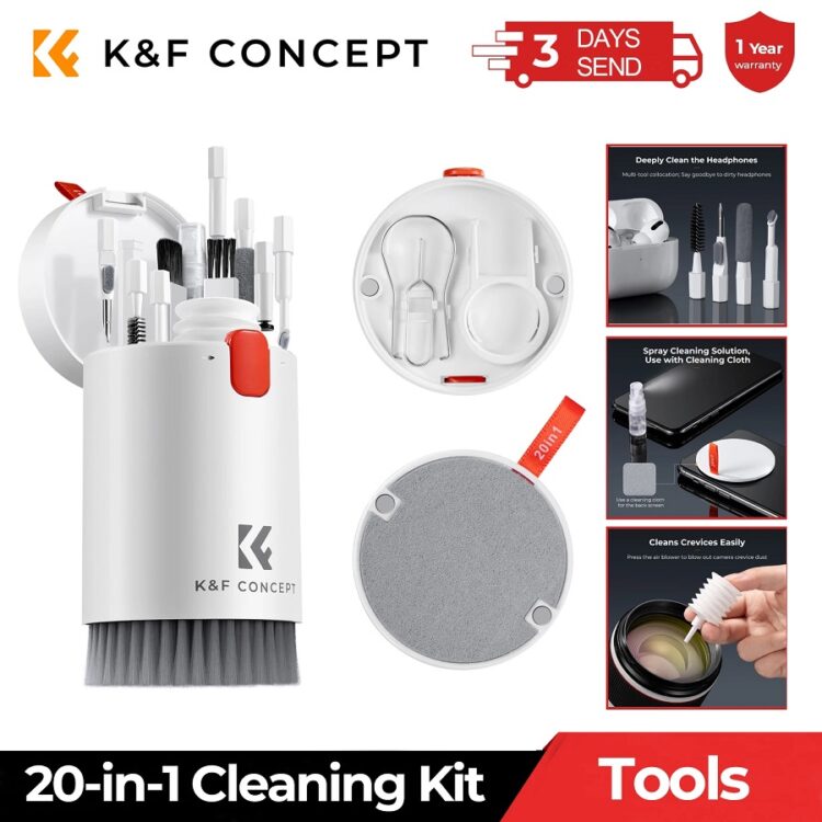 Набор для чистки техники. В этом наборе есть инструменты для всего. Фото.