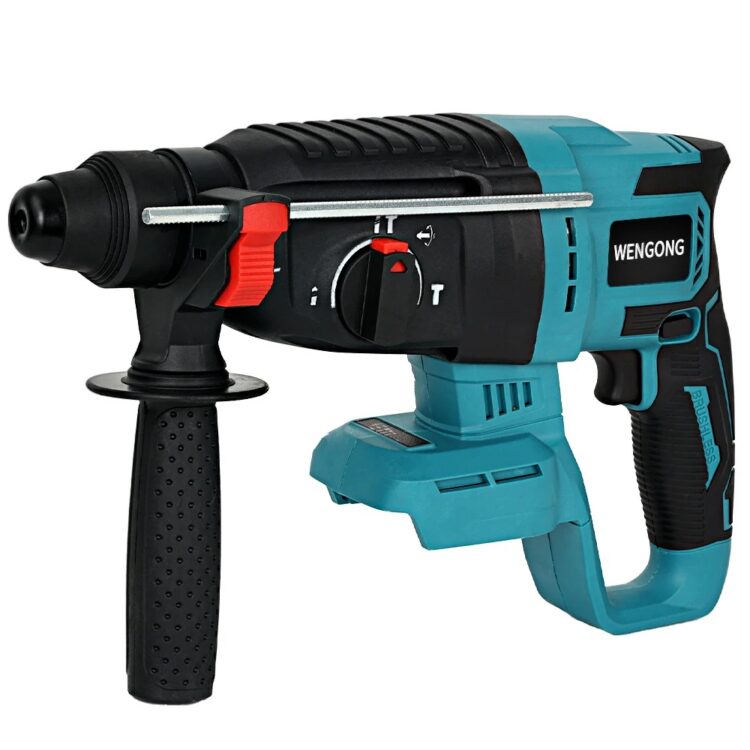 Аккумуляторный бесщеточный перфоратор. Мощный перфоратор, работающий от аккумулятора. Фото.