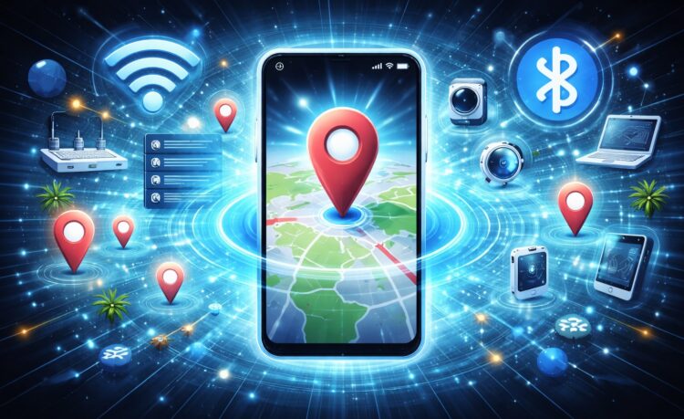 Геолокация, а также сканирование Wi-Fi и Bluetooth. Android даже знает, где вы находитесь. Фото.