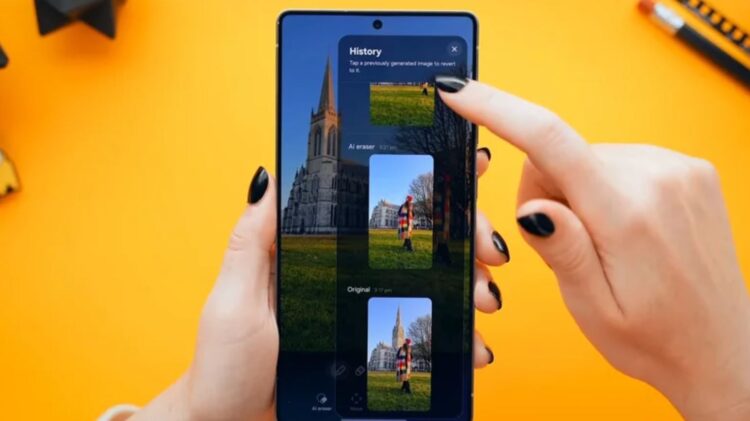 Новые функции One UI 8.5. Появилась лента с историей редактирования. Фото: bgr.com. Фото.
