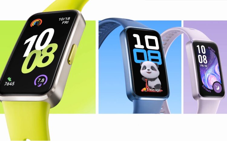 Фитнес-браслеты HUAWEI Band. Типичный фитнес-браслет из пластика. Изображение: HUAWEI. Фото.