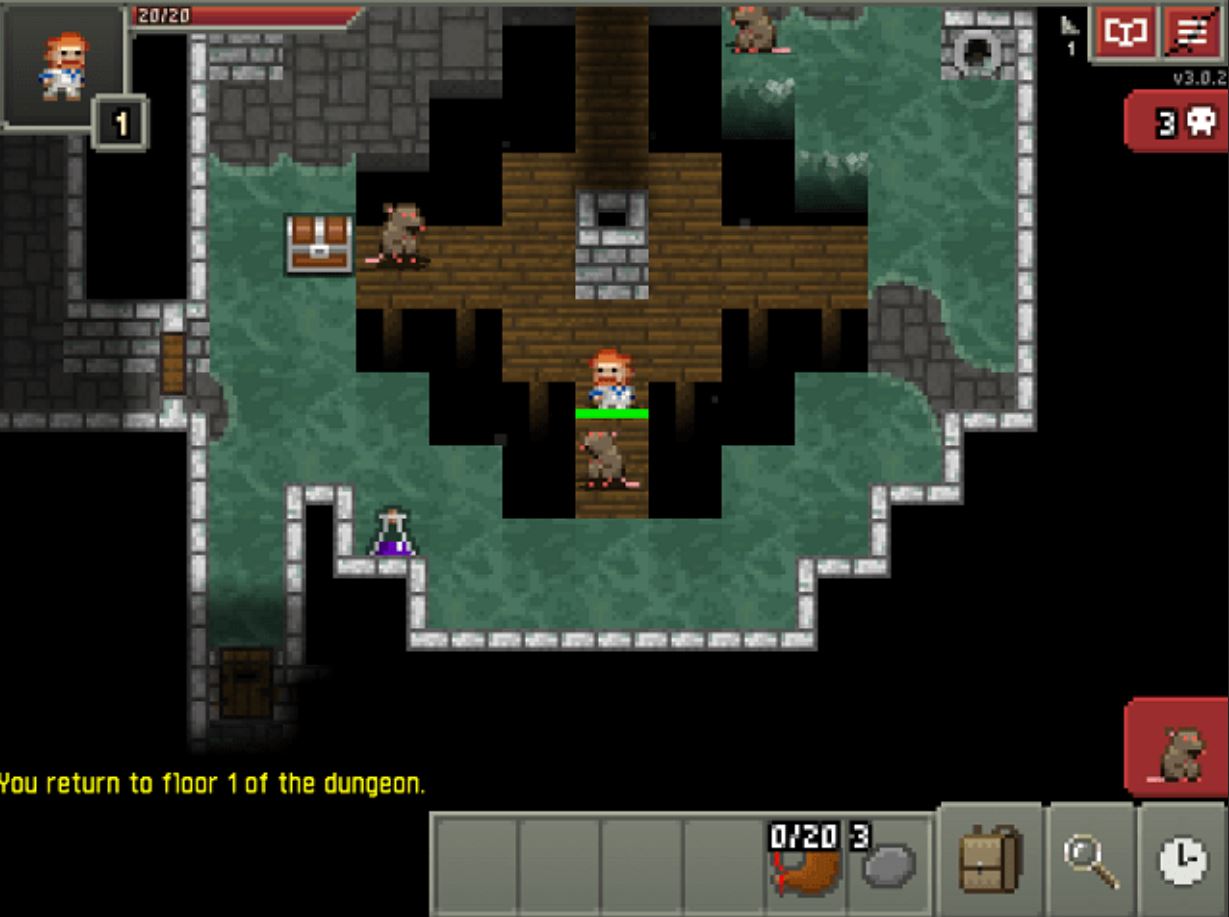 О чем игра Shattered Pixel Dungeon. Отличная аркада для всех любителей жанра. Фото.