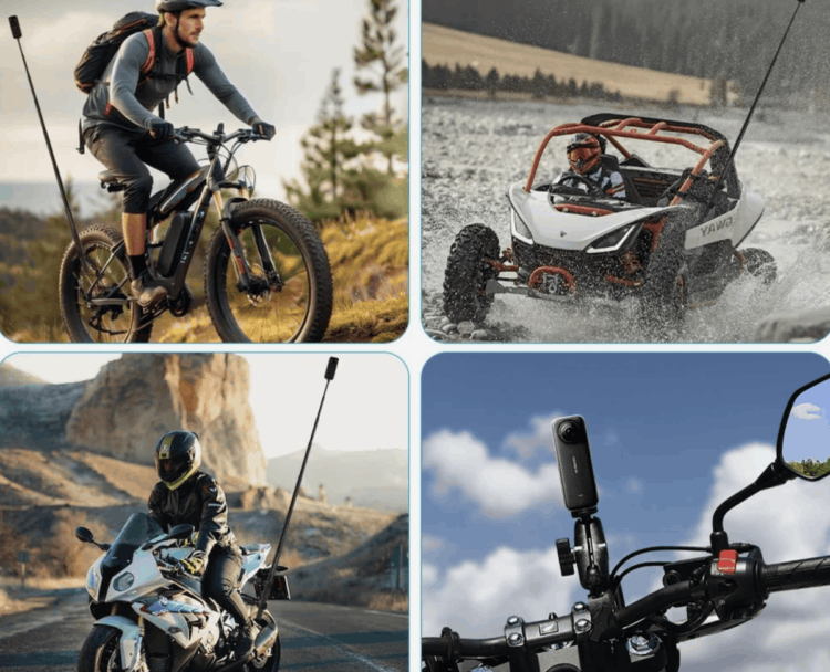 Крепление для экшн-камеры на мотоцикл. Изображение: AliExpress. Фото.