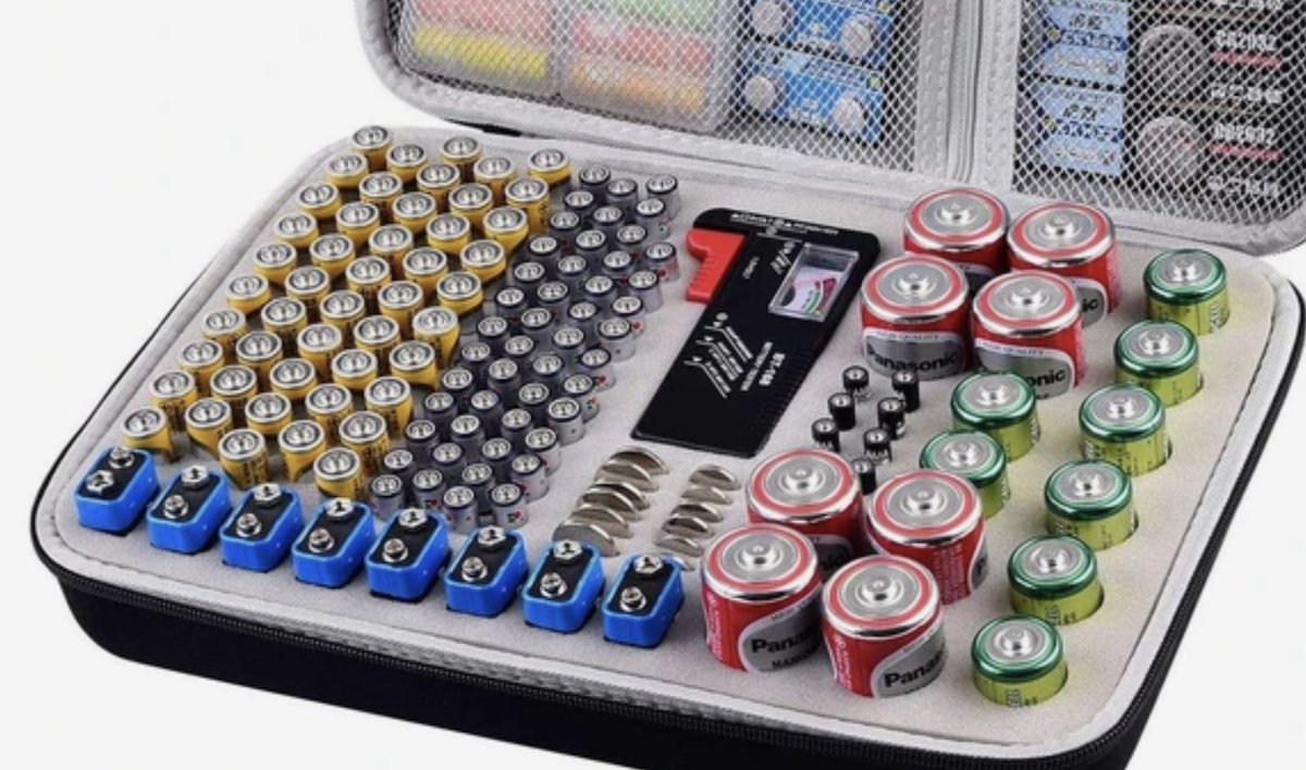 Органайзер для аккумуляторов с тестером. Изображение: AliExpress. Фото.