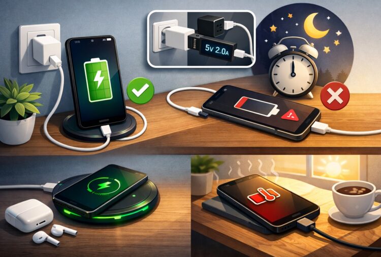 Как правильно заряжать смартфон. Учимся правильно заряжать смартфон. Фото.