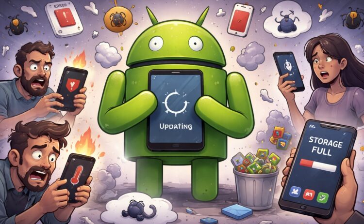 Что плохого в обновлениях на Android. Берегитесь обновлений на Android. Фото.