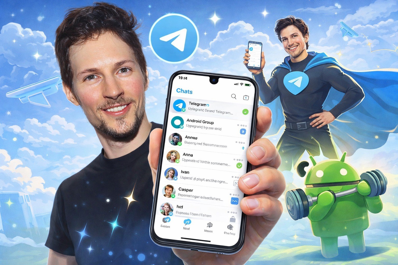 Дуров полностью переделал Telegram на Android. Обзор редизайна в обновлении 12.4