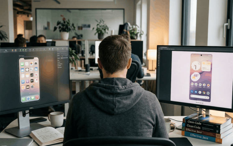 Единый дизайн для iOS и Android. Копировать — вставить… Иногда кажется, что дизайнеры работают примерно так. Фото.