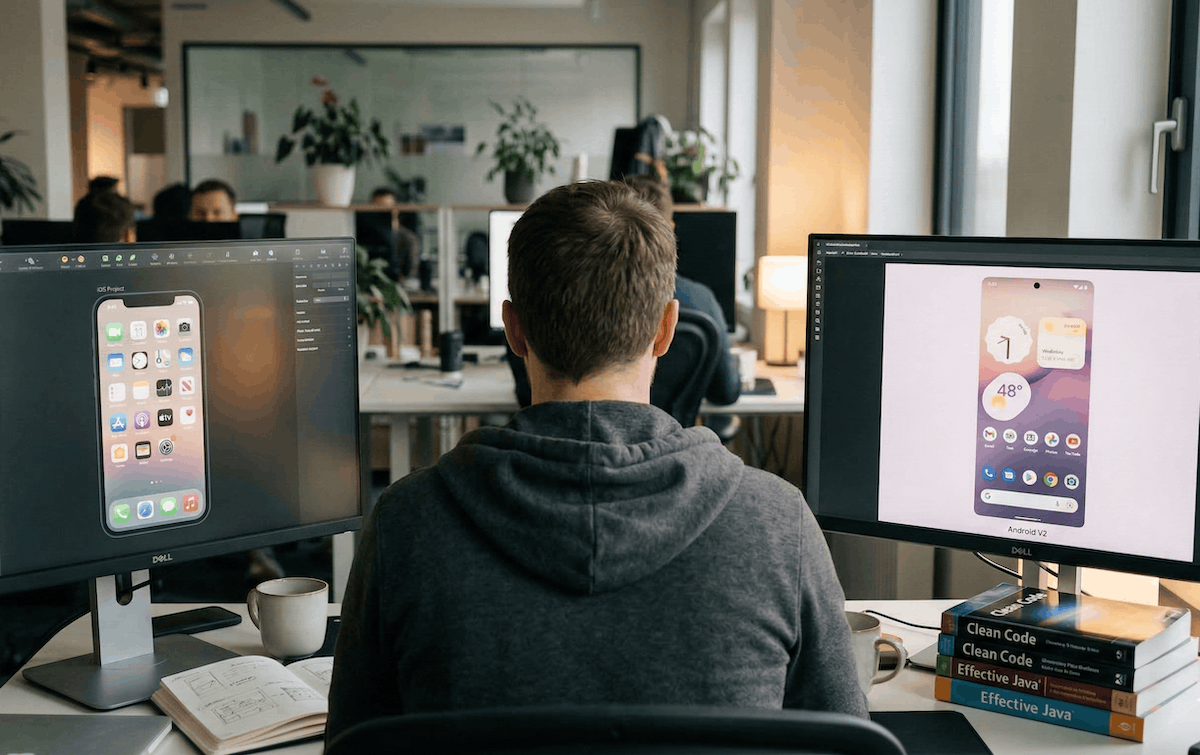Единый дизайн для iOS и Android. Копировать — вставить… Иногда кажется, что дизайнеры работают примерно так. Фото.