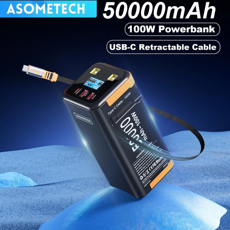 Лучший повербанк на 50000 мАч. Огромный повербанк с быстрой зарядкой. Фото.