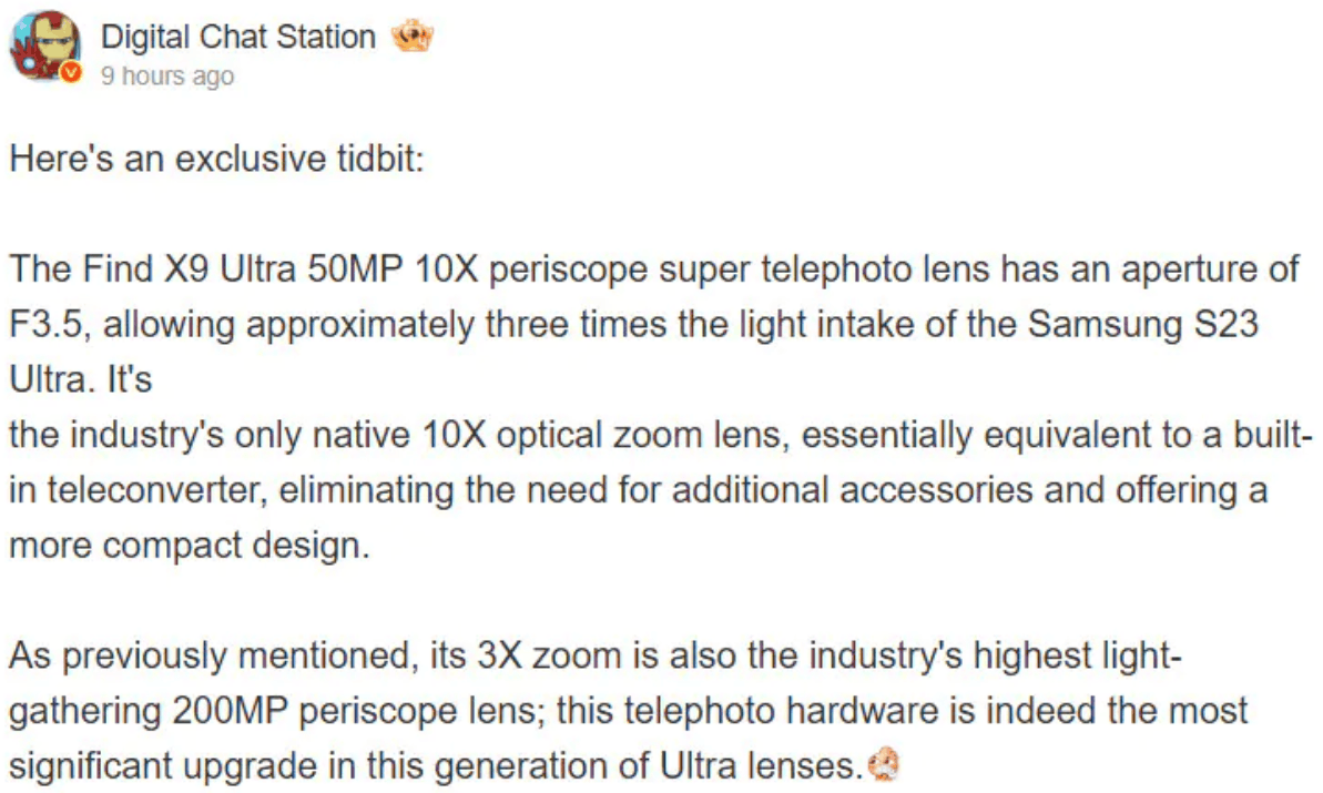 Cравнение зум-камер: OPPO Find X9 Ultra против Samsung Galaxy S23 Ultra. Тут все, что пока сказал инсайдер. Фото.