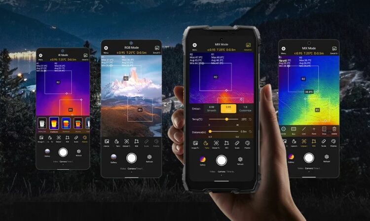 Смартфон с лучшим тепловизором. Смартфон обладает самым точным тепловизором в отрасли. Фото.