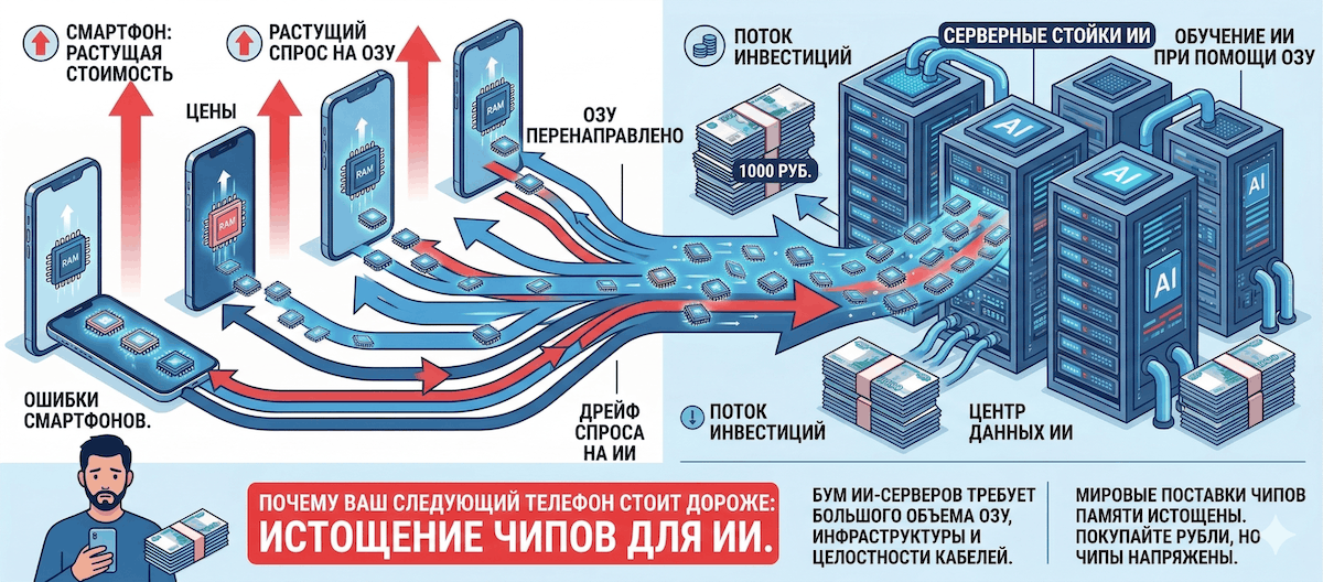 Почему смартфоны дорожают. За все «спасибо» нейронкам. Почему смартфоны дорожают. За все «спасибо» нейронкам. Фото.