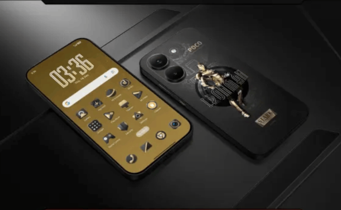 POCO X8 Pro Iron Man Limited Edition. Изображение: gizmochina. Фото.