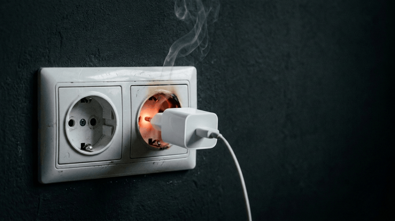 Что будет, если оставить зарядное устройство в розетке. Можно ли оставлять зарядное устройство в розетке без телефона. Что будет, если оставить зарядное устройство в розетке. Можно ли оставлять зарядное устройство в розетке без телефона. Фото.