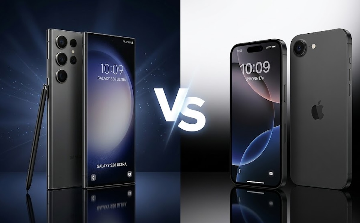 Samsung Galaxy S26 Ultra против iPhone 17e: выбираем лучший смартфон 2026 года. Фото.