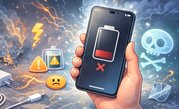 Что будет, если полностью разрядить телефон. Полная разрядка может даже навредить. Фото.