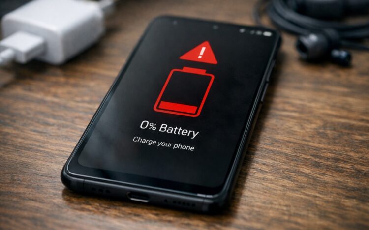 Глубокая разрядка телефона. Глубокая разрядка может привести к печальным последствиям. Фото.
