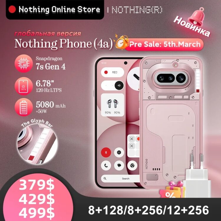 Смартфон Nothing для модников. Стильный смартфон от британской компании. Фото.