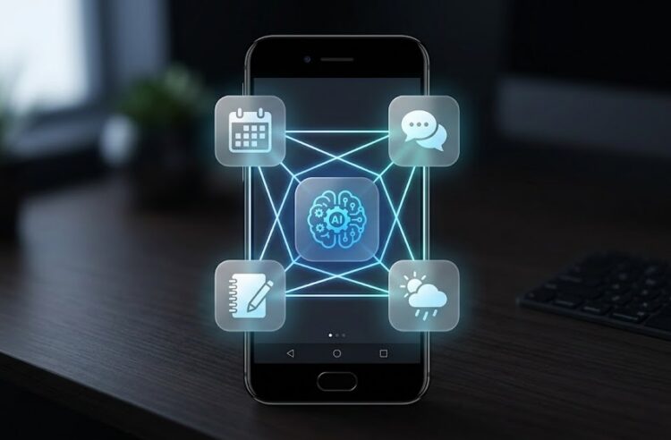 ИИ в смартфоне будет связывать все функции. Фото.