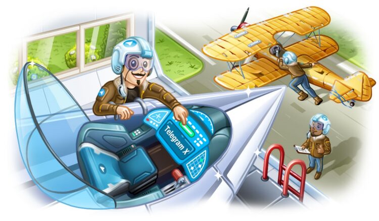 Только Telegram X считается безопасным форком. Изображение: telegram.org. Фото.