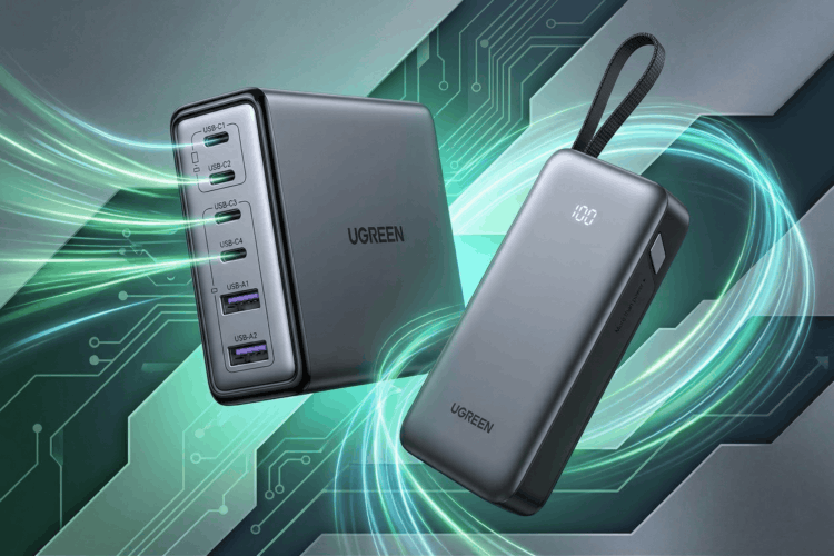 Универсальная зарядка для всего и пауэрбанк со встроенным кабелем. Обзор новинок от Ugreen. Универсальная зарядка для всего и пауэрбанк со встроенным кабелем. Обзор новинок от Ugreen. Фото.
