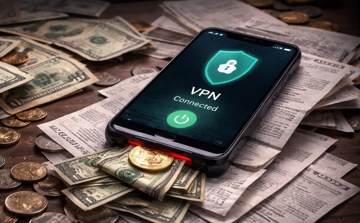 Теперь даже за бесплатный VPN будут списывать деньги. Фото.