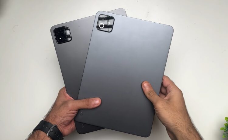 Xiaomi Pad 7 — слева, Pad 8 — справа. Изображение: Yousuf Vilayat. Фото.