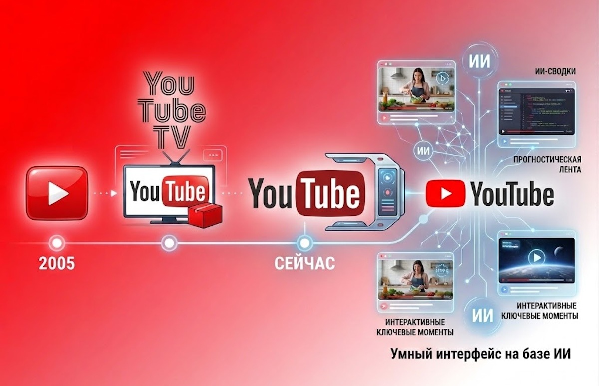 Нейросети проникают везде. В том числе и в YouTube. Фото.