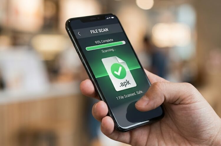 Сканирование APK перед установкой — еще один рубеж защиты. Фото.