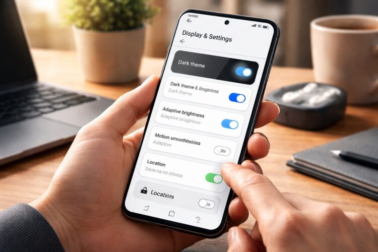 Правильная настройка экрана Android: что включить, а что — выключить. Фото.