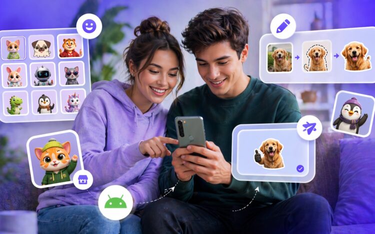 Учимся создавать и отправлять стикеры в национальном мессенджере. Фото.