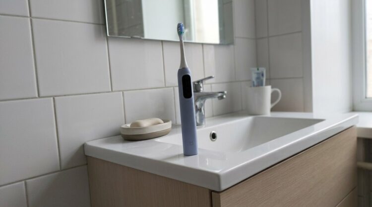 Щетка от Xiaomi — почти что смартфон. Такая же умная и с экраном. Фото.