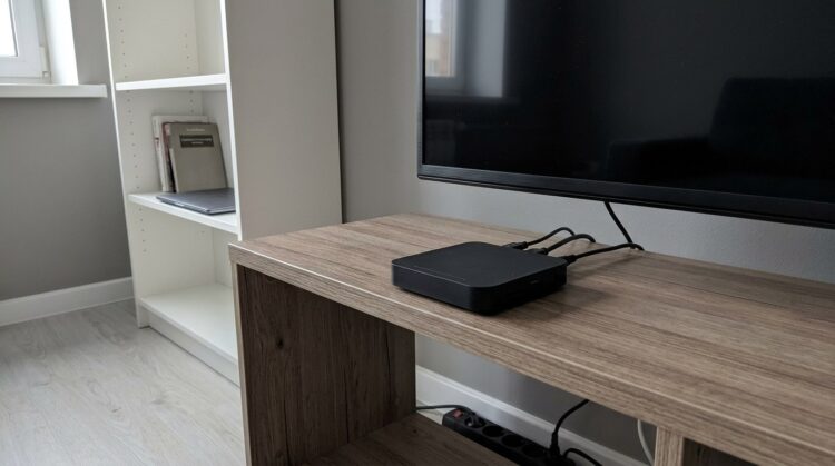 Классический ТВ-бокс с Андроидом на борту. Фото.