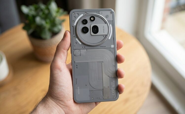 Необычный и классный смартфон Nothing. Фото.