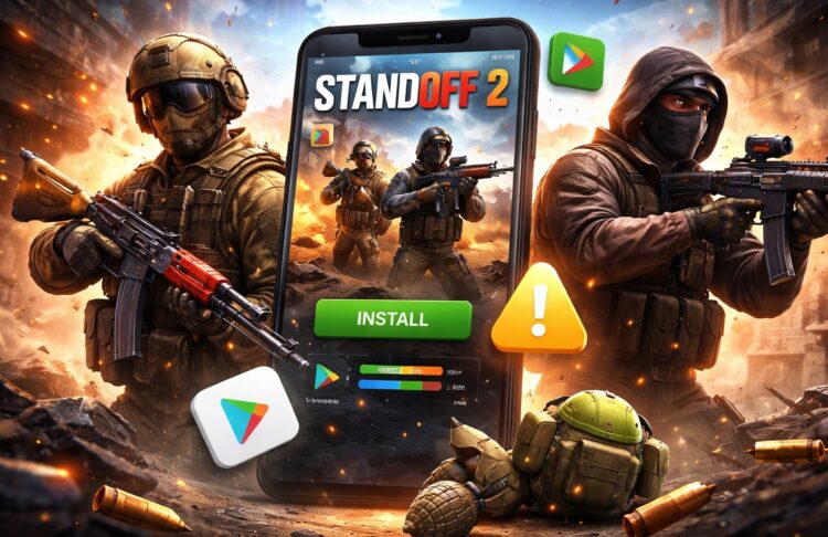 Учимся играть в Standoff 2 на Android. Фото.