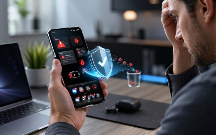 Выявляем и удаляем вирусы на Android. Фото.