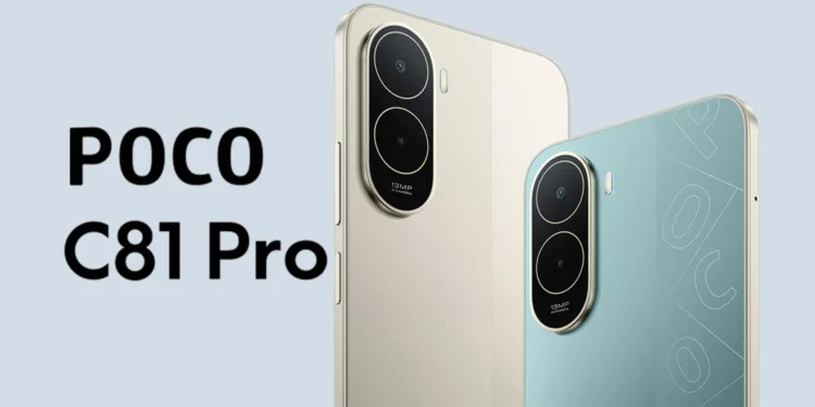 С батареей на 6000 мАч и HD-экраном POCO C81 Pro рассчитан на пару дней без подзарядки