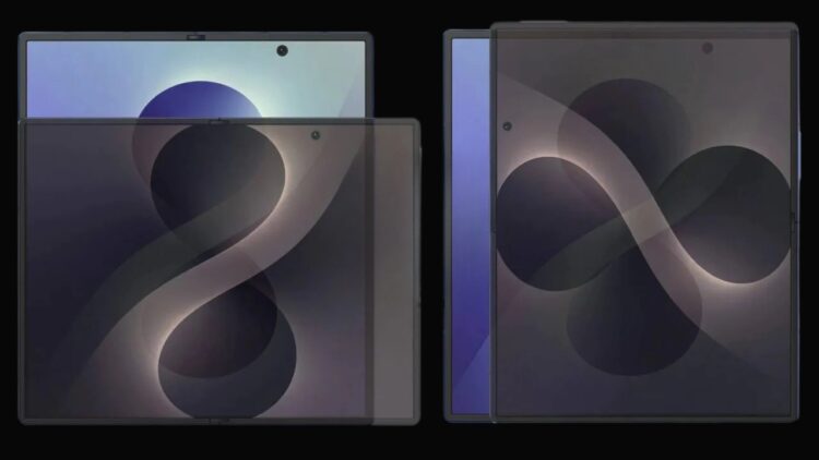 Дизайн новых складных смартфонов Samsung. Фото.