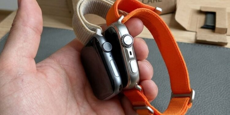 Очевидно, что часы Huawei практичнее Apple Watch. Да и чуточку дешевле. Фото.