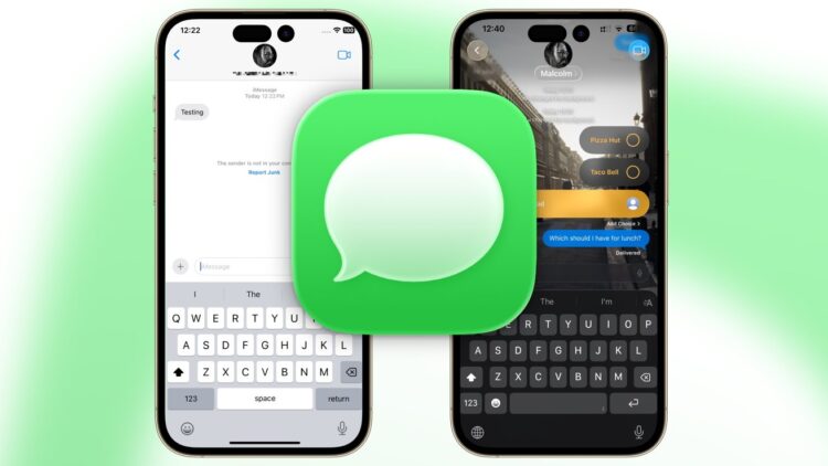 Кто-то держит запасной вариант в виде iMessage. Фото.