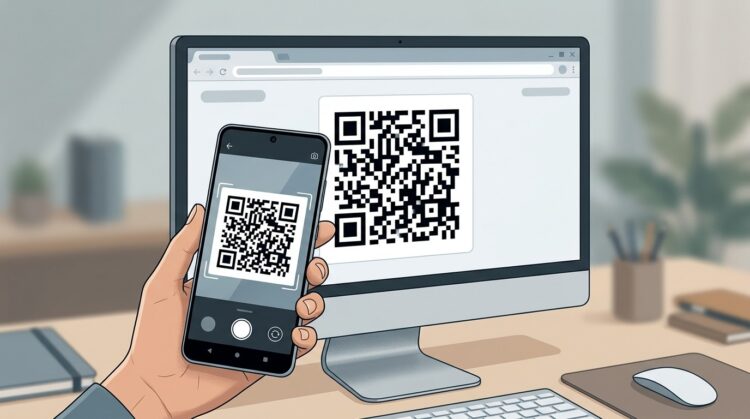 Для входа в МАКС Web нужно отсканировать QR-код через приложение на смартфоне