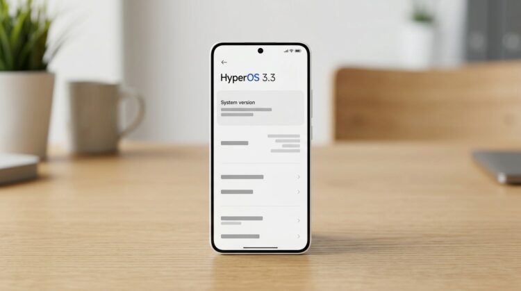 Xiaomi выпускает HyperOS 3.3, а не HyperOS 4. Фото.