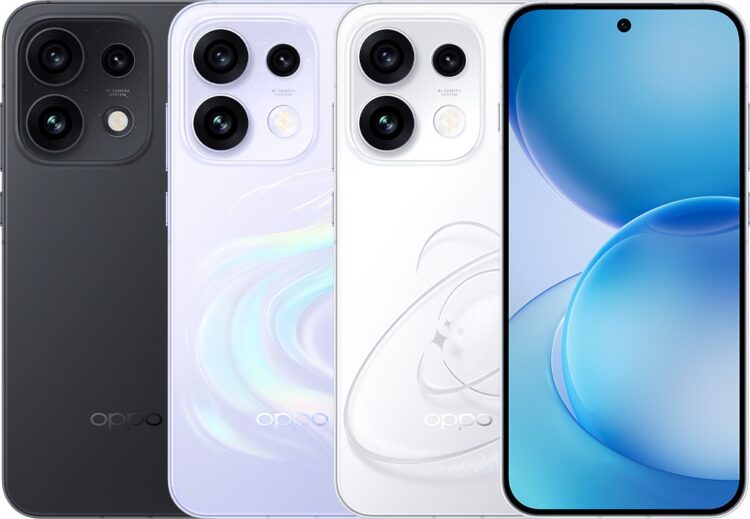 Все расцветки новых смартфонов. Изображение: OPPO. Фото.