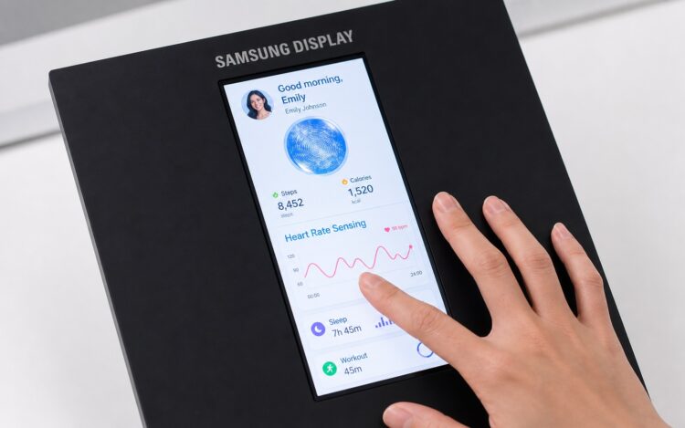 Samsung научила экран смартфона измерять давление. Просто приложи палец. Фото.