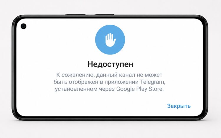 Канал действительно может оказаться недоступен. Фото.