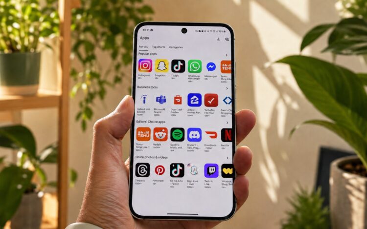 Магазин Android без аккаунта Google. Фото.
