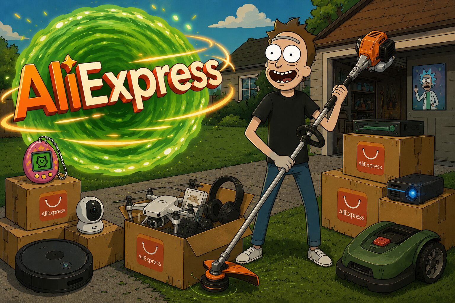Свежая подборка топчика с AliExpress: от тамагочи до газонокосилки — брал всё сам и не пожалел
