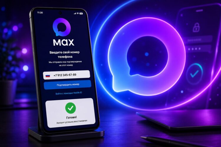 С Mobile ID восстановить аккаунт в MAX можно за считанные минуты. Фото.