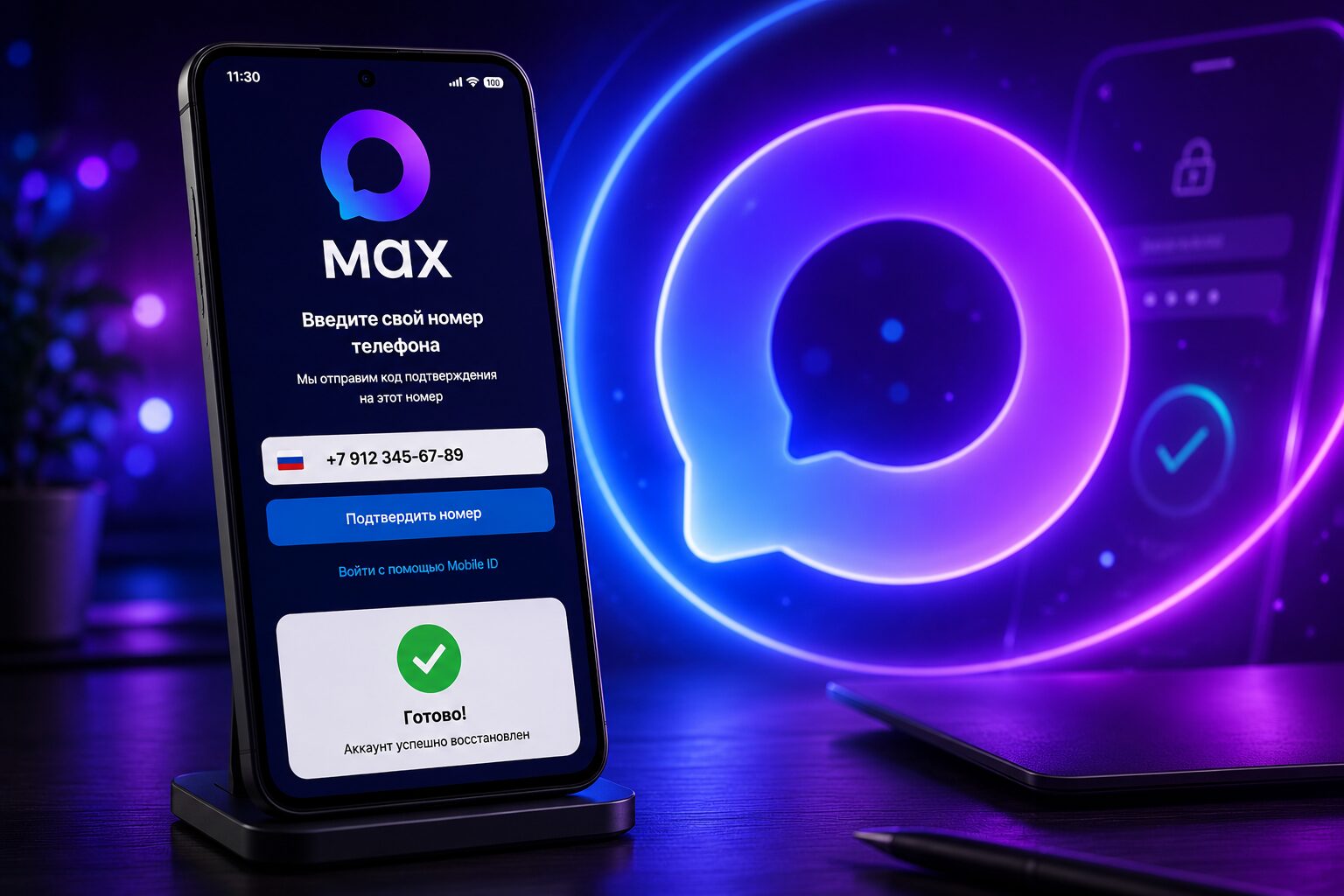 Как восстановить аккаунт в МАХ через Mobile ID за несколько минут